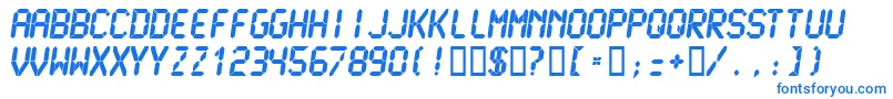 LCDMU    Font – Blue Fonts on White Background