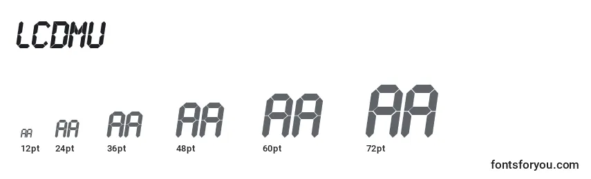 LCDMU    (132344) Font Sizes