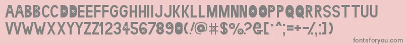 ldr kaet Font – Gray Fonts on Pink Background