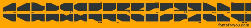 LDR2 Font – Black Fonts on Orange Background