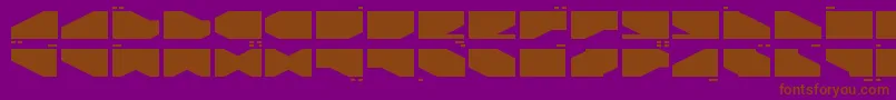 LDR2 Font – Brown Fonts on Purple Background