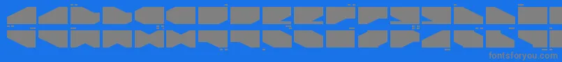 LDR2 Font – Gray Fonts on Blue Background