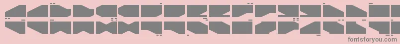 フォントLDR2 – ピンクの背景に灰色の文字