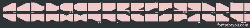 LDR2 Font – Pink Fonts on Black Background