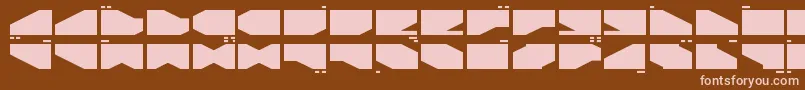 LDR2 Font – Pink Fonts on Brown Background