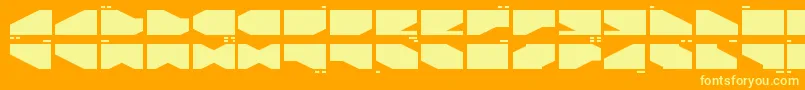 フォントLDR2 – オレンジの背景に黄色の文字