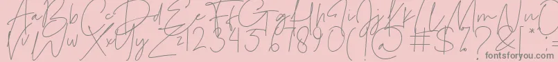Le Festin Font – Gray Fonts on Pink Background
