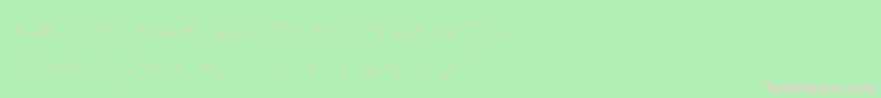 フォントLe French – 緑の背景にピンクのフォント