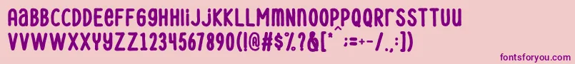Le Havre City Bold Font – Purple Fonts on Pink Background