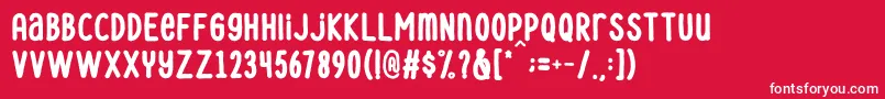 Le Havre City Bold Font – White Fonts on Red Background