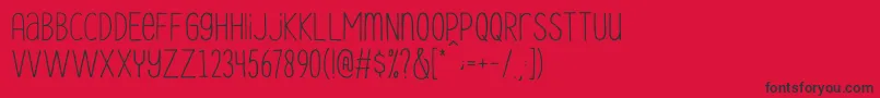 Le Havre City Light Font – Black Fonts on Red Background