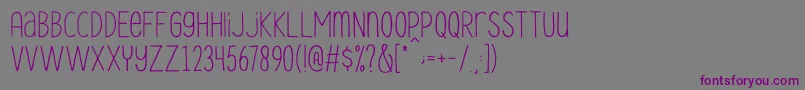 Le Havre City Light Font – Purple Fonts on Gray Background