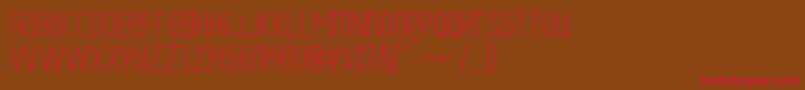 Le Havre City Light Font – Red Fonts on Brown Background