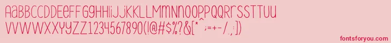 Le Havre City Light Font – Red Fonts on Pink Background