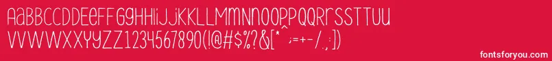 Le Havre City Light Font – White Fonts on Red Background