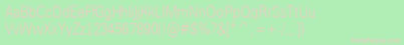 AGroticltnrNormal Font – Pink Fonts on Green Background