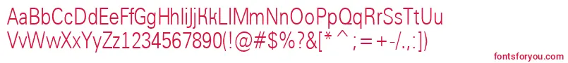 AGroticltnrNormal Font – Red Fonts on White Background