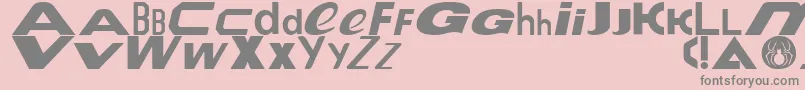 Le Tour de Fonts Font – Gray Fonts on Pink Background