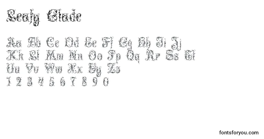 Police Leafy Glade - Alphabet, Chiffres, Caractères Spéciaux