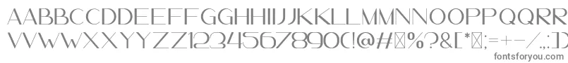 フォントLeanderDemo – 白い背景に灰色の文字