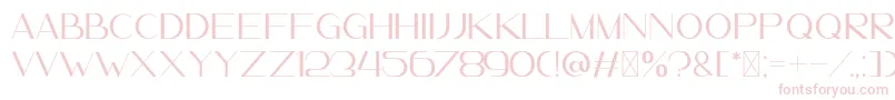 LeanderDemo Font – Pink Fonts on White Background