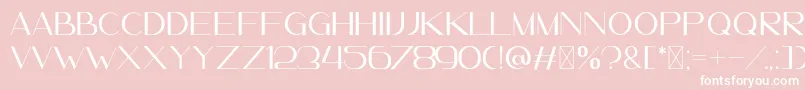 LeanderDemo Font – White Fonts on Pink Background