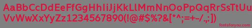 フォントLearn Share Colaborate Bold Font by Situjuh 7NTypes – 赤い文字の灰色の背景