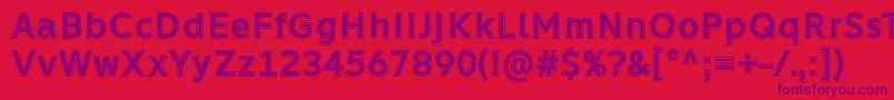 Learn Share Colaborate Inout Font by Situjuh 7NTypes Font – Purple Fonts on Red Background