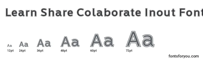 Rozmiary czcionki Learn Share Colaborate Inout Font by Situjuh 7NTypes