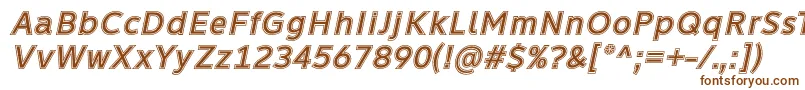 フォントLearn Share Colaborate Inout Italic Font by Situjuh 7NTypes – 茶色のフォント