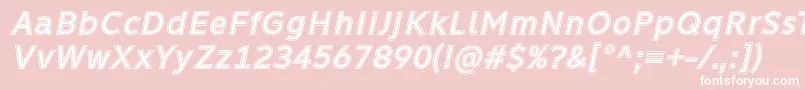 Learn Share Colaborate Inout Italic Font by Situjuh 7NTypes Font – White Fonts on Pink Background