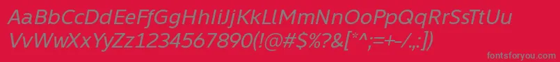 フォントLearn Share Colaborate Italic Font by Situjuh 7NTypes – 赤い背景に灰色の文字