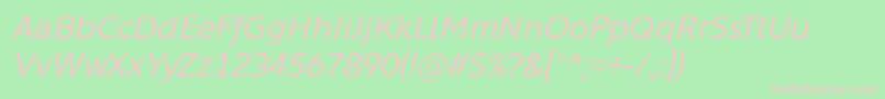 Learn Share Colaborate Italic Font by Situjuh 7NTypes Font – Pink Fonts on Green Background