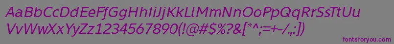 Learn Share Colaborate Italic Font by Situjuh 7NTypes Font – Purple Fonts on Gray Background