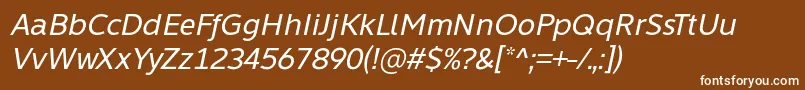 Learn Share Colaborate Italic Font by Situjuh 7NTypes Font – White Fonts on Brown Background