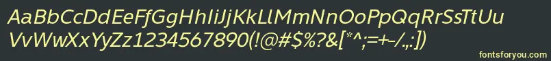 Learn Share Colaborate Italic Font by Situjuh 7NTypes Font – Yellow Fonts on Black Background