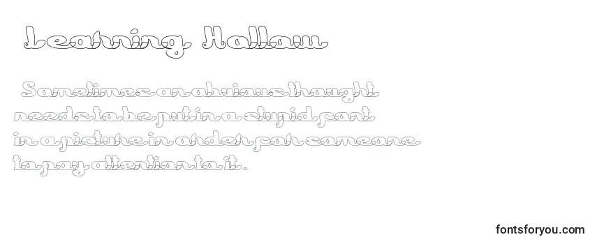 Learning Hollow Font