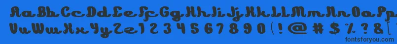 Learning light Font – Black Fonts on Blue Background