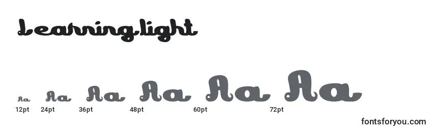 Learning light Font Sizes