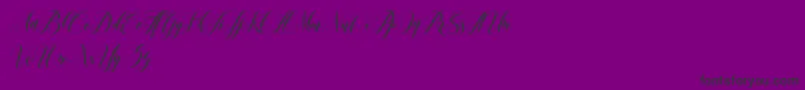 leather Font – Black Fonts on Purple Background