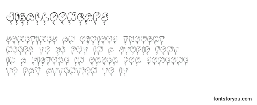 Review of the JiBalloonCaps Font