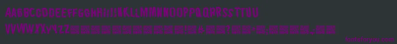 LeatherJackets Font – Purple Fonts on Black Background