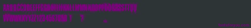 LeaveNoFingerprints Font – Purple Fonts on Black Background