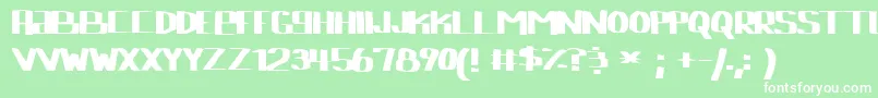 lebowski Font – White Fonts on Green Background