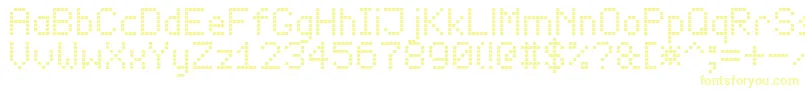 led board 7 Font – Yellow Fonts