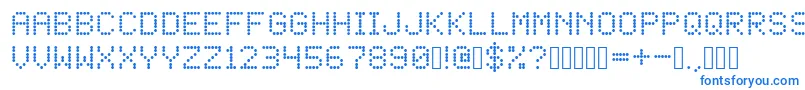 Подробнее о шрифте LED Dot Matrix Шрифт LED Dot Matrix – синие шрифты