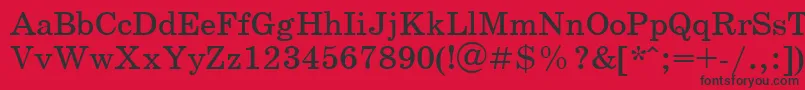 Schoolbookv.Kz Font – Black Fonts on Red Background