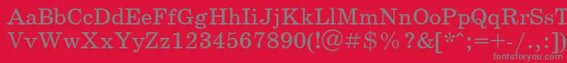 Schoolbookv.Kz Font – Gray Fonts on Red Background