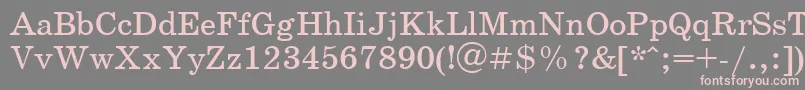 Schoolbookv.Kz Font – Pink Fonts on Gray Background