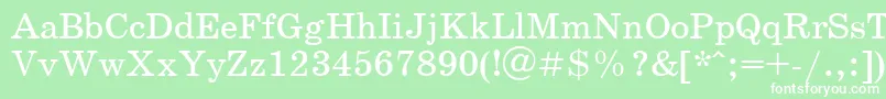 Schoolbookv.Kz Font – White Fonts on Green Background
